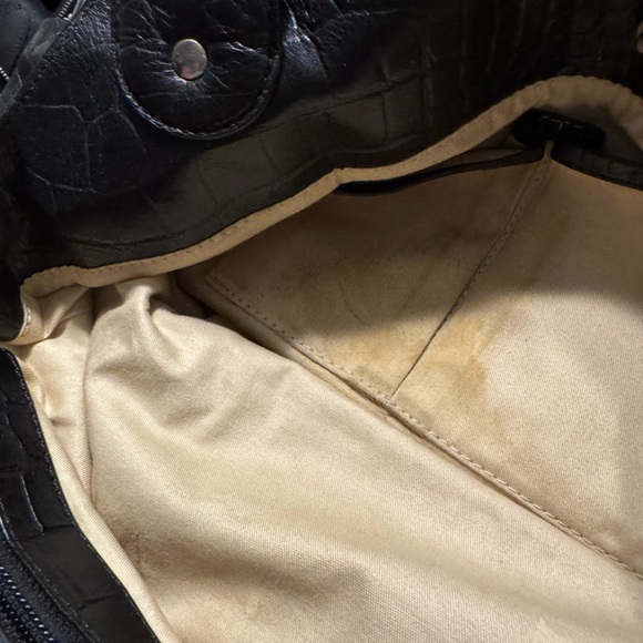 Le Tanneur Black Leather Bag - Picture 7 of 8